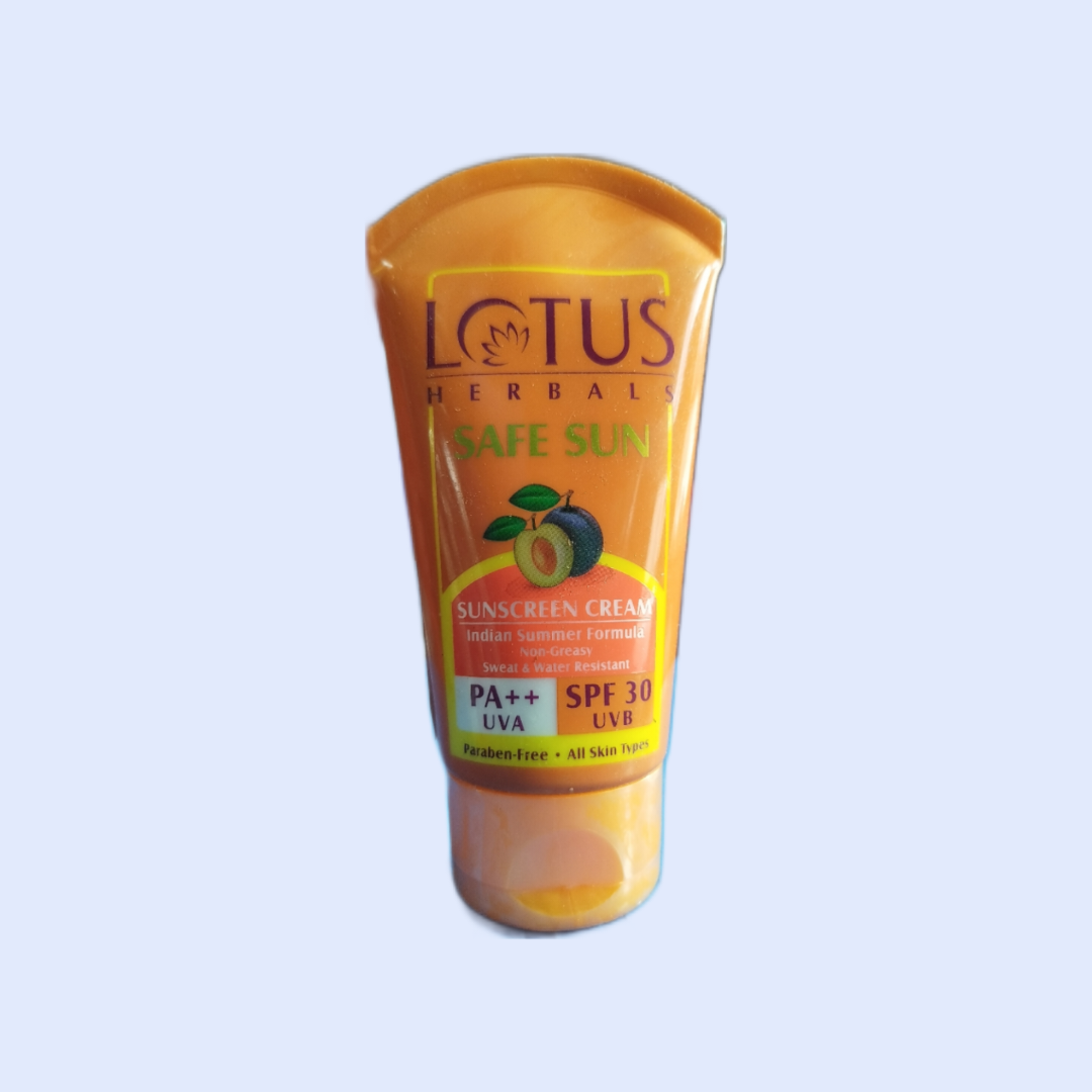 Lotus Safe Sun Sunscreen Cream SPF 30 50gm
